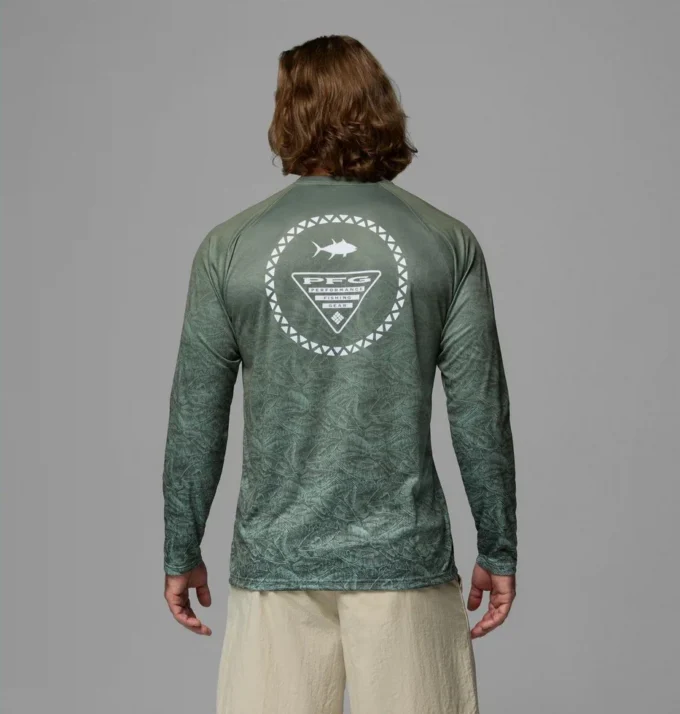 Men Super Terminal Tackle PFG™ Border Circle Long Sleeve Shirt