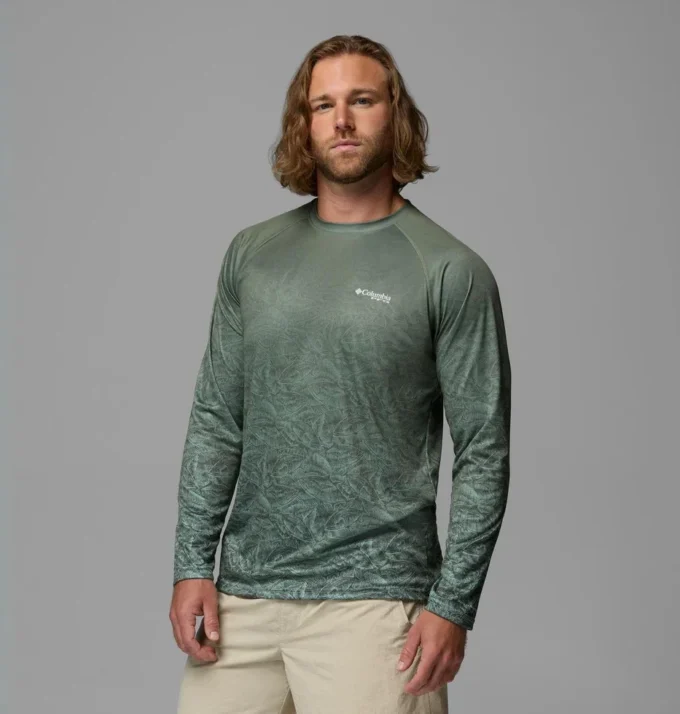 Men Super Terminal Tackle PFG™ Border Circle Long Sleeve Shirt