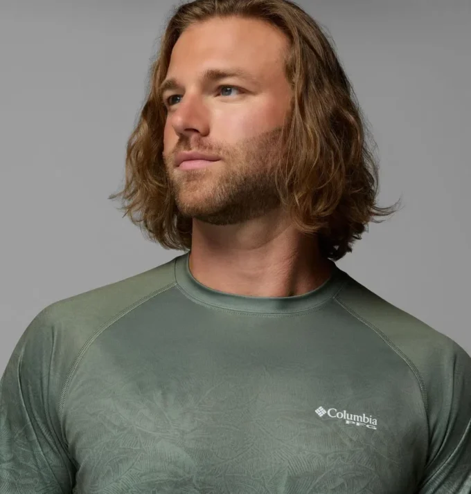 Men Super Terminal Tackle PFG™ Border Circle Long Sleeve Shirt