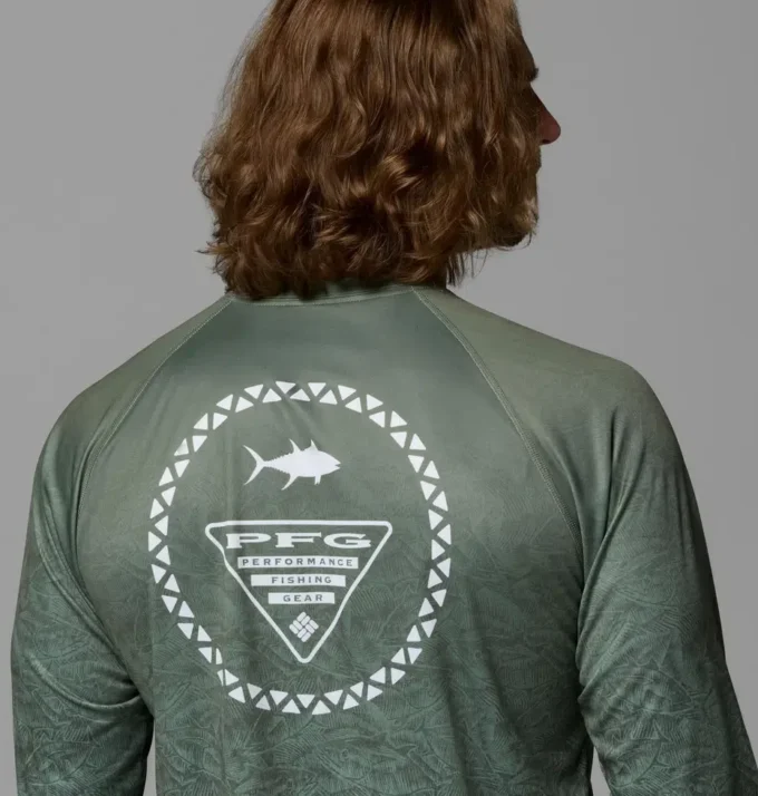 Men Super Terminal Tackle PFG™ Border Circle Long Sleeve Shirt