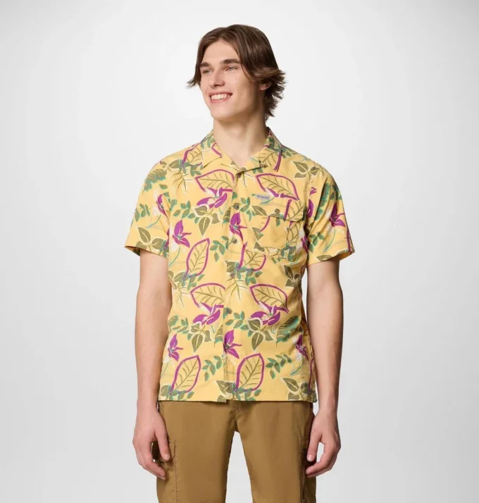 Men Tech Trail™ Utility Printed Woven Short Sleeve Shirt Men Tech Trail™ Utility Printed Woven Short Sleeve Shirt