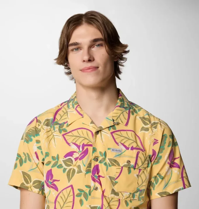 Men Tech Trail™ Utility Printed Woven Short Sleeve Shirt Men Tech Trail™ Utility Printed Woven Short Sleeve Shirt