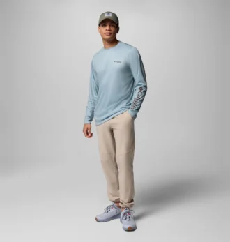 Men Terminal Tackle PFG™ Border Hex Long Sleeve Shirt