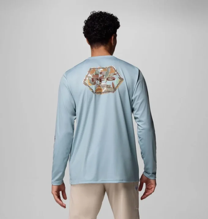 Men Terminal Tackle PFG™ Border Hex Long Sleeve Shirt Men Terminal Tackle PFG™ Border Hex Long Sleeve Shirt