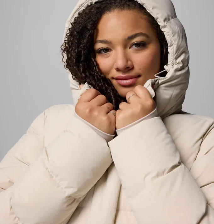 Women Amaze Puff™ Long Hooded Jacket – Plus Size