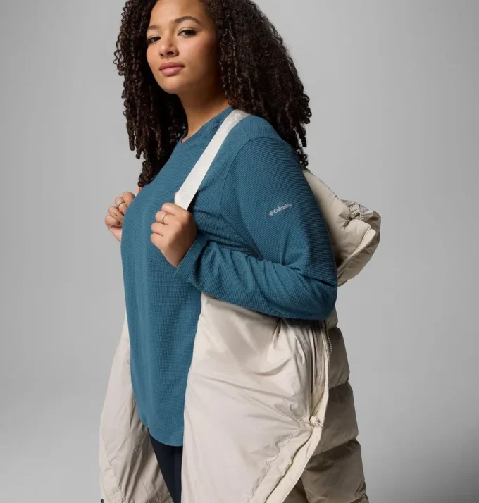 Women Amaze Puff™ Long Hooded Jacket – Plus Size