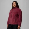 Women Benton Springs™ Printed Full Zip Fleece Jacket – Plus Size