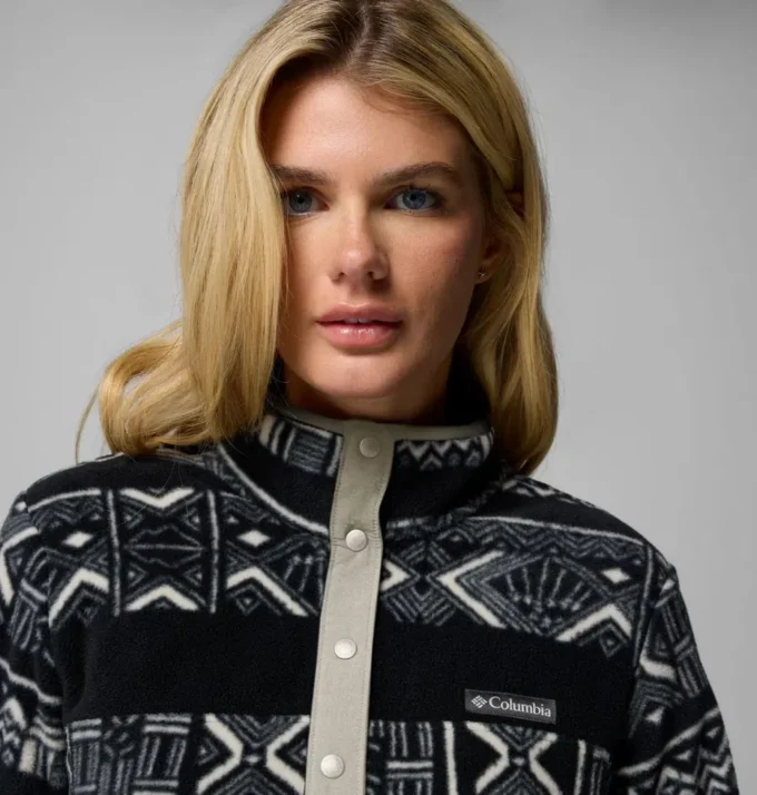 Women Benton Springs™ Printed Half Snap Fleece Pullover