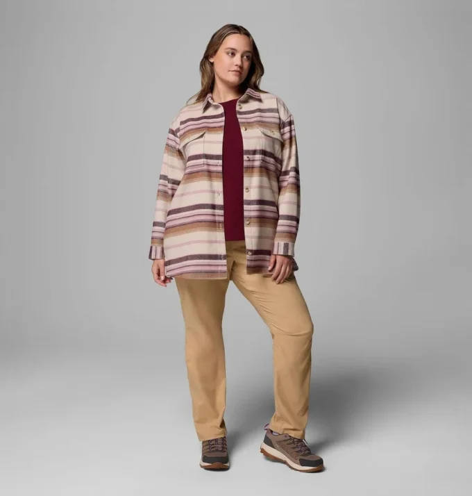 Women Blue Point Creek™ Shirt Jacket – Plus Size