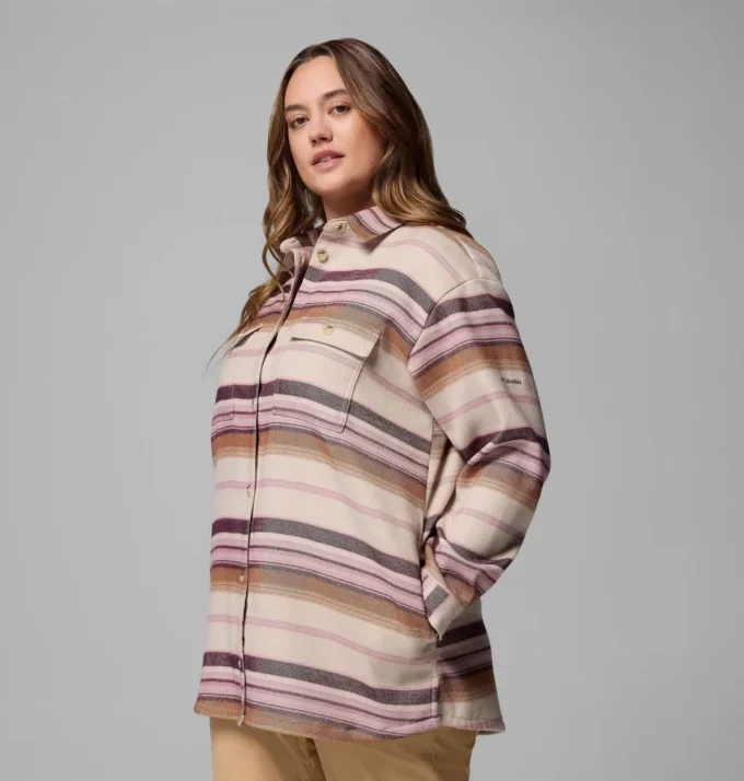 Women Blue Point Creek™ Shirt Jacket – Plus Size