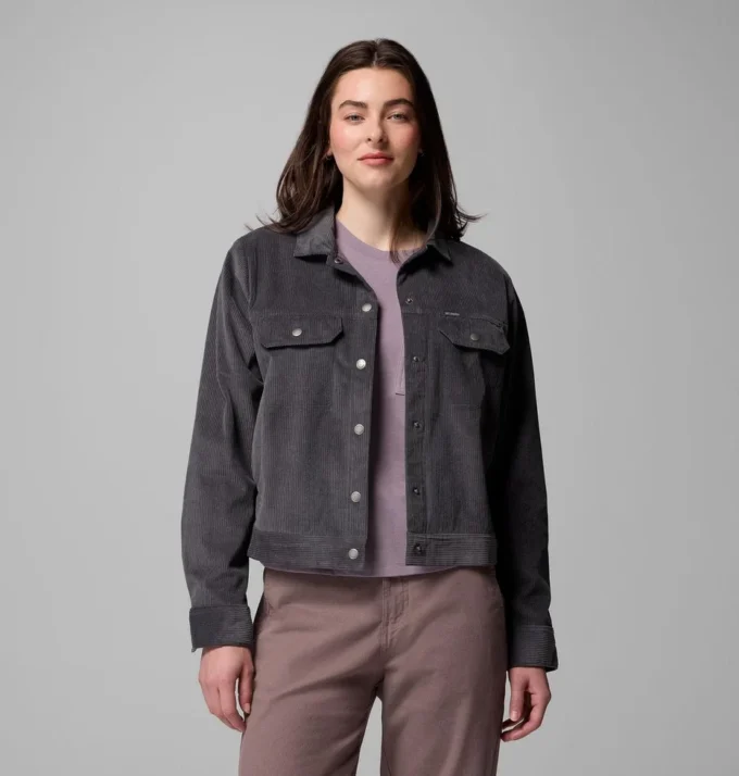 Women Blue Point Creek™ Short Corduroy Shirt Jacket