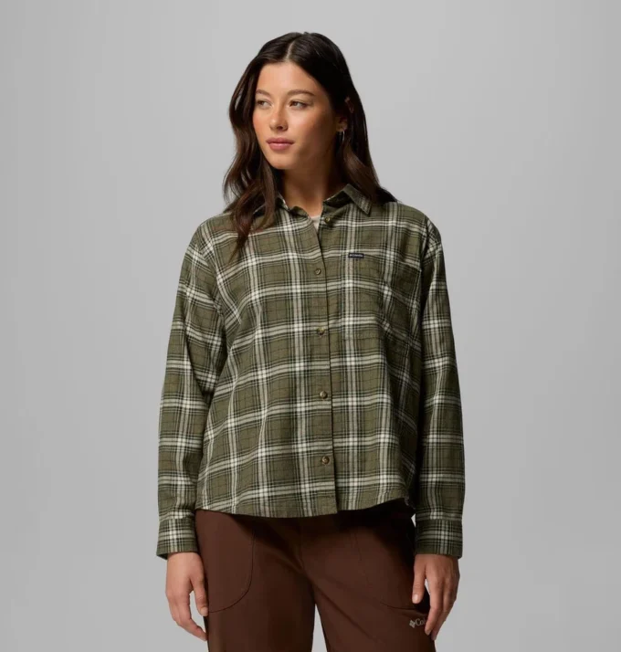Women Blue Point Creek™ Woven Long Sleeve Shirt