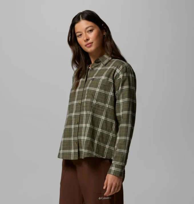 Women Blue Point Creek™ Woven Long Sleeve Shirt