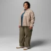 Women Blue Point Creek™ Woven Long Sleeve Shirt – Plus Size