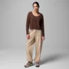 Women Brea Falls™ Grid Henley Long Sleeve Shirt Women Brea Falls™ Grid Henley Long Sleeve Shirt