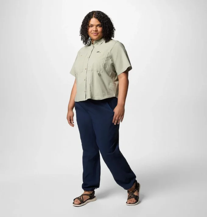 Women Brea Falls™ Woven Short Sleeve Shirt – Plus Size Women Brea Falls™ Woven Short Sleeve Shirt – Plus Size
