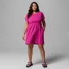 Women Chill River™ Short Sleeve Dress – Plus Size Women Chill River™ Short Sleeve Dress – Plus Size