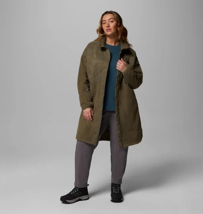 Women Cloud Point™ Long Fleece Jacket – Plus Size