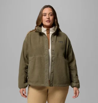 Women Cloud Point™ Snap Fleece Jacket – Plus Size