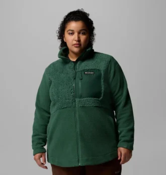 Women Columbia Lodge™ Sherpa Full Zip Fleece Jacket – Plus Size
