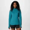 Women Endless Trail™ Half Zip Mesh Long Sleeve Shirt