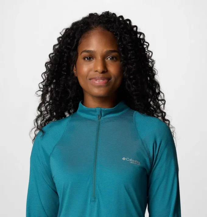 Women Endless Trail™ Half Zip Mesh Long Sleeve Shirt