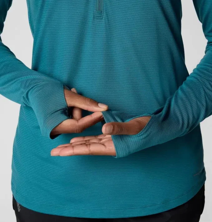 Women Endless Trail™ Half Zip Mesh Long Sleeve Shirt