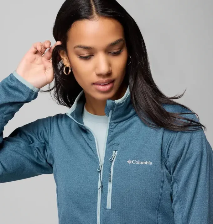 Women Essential Hike™ Grid Fleece Full Zip Jacket