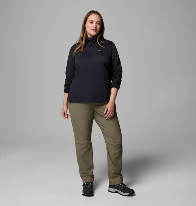 Women Essential Hike™ Grid Fleece Half Zip Jacket – Plus Size Women Essential Hike™ Grid Fleece Half Zip Jacket – Plus Size