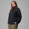 Women Essential Hike™ Grid Fleece Half Zip Jacket – Plus Size Women Essential Hike™ Grid Fleece Half Zip Jacket – Plus Size