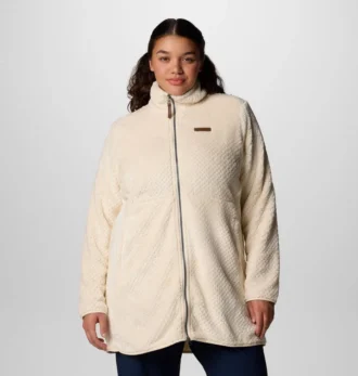 Women Fire Side™ Long Full Zip Fleece Jacket – Plus Size