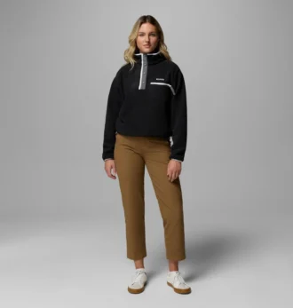 Women Helvetia™ II Cropped Half Snap Fleece Pullover