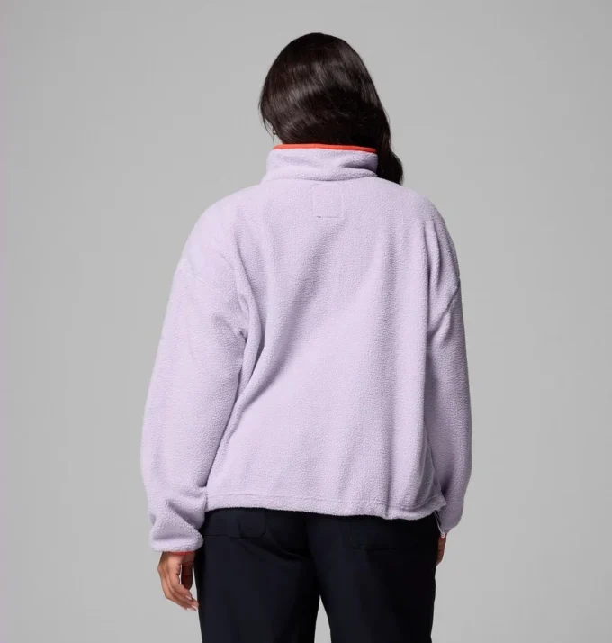Women Helvetia™ II Cropped Half Snap Fleece Pullover – Plus Size