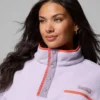 Women Helvetia™ II Cropped Half Snap Fleece Pullover – Plus Size