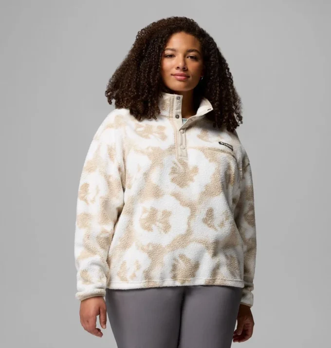 Women Helvetia™ II Printed Cropped Half Snap Fleece Pullover Women Helvetia™ II Printed Cropped Half Snap Fleece Pullover