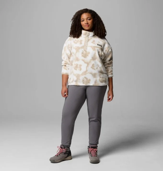 Women Helvetia™ II Printed Cropped Half Snap Fleece Pullover Women Helvetia™ II Printed Cropped Half Snap Fleece Pullover