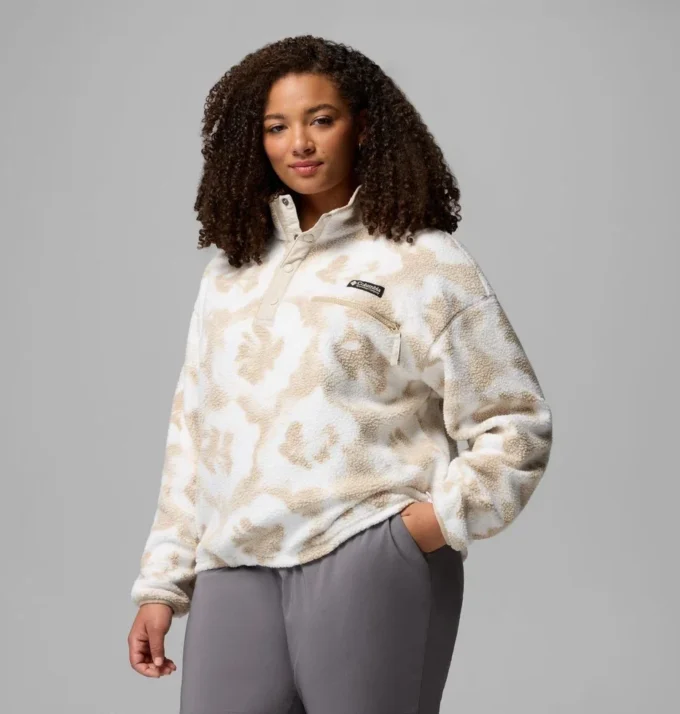 Women Helvetia™ II Printed Cropped Half Snap Fleece Pullover Women Helvetia™ II Printed Cropped Half Snap Fleece Pullover
