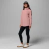 Women Holly Hideaway™ Waffle Cowl Neck Pullover