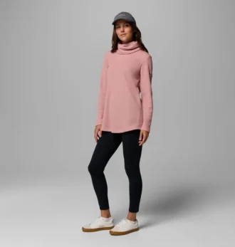 Women Holly Hideaway™ Waffle Cowl Neck Pullover