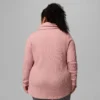 Women Holly Hideaway™ Waffle Cowl Neck Pullover – Plus Size