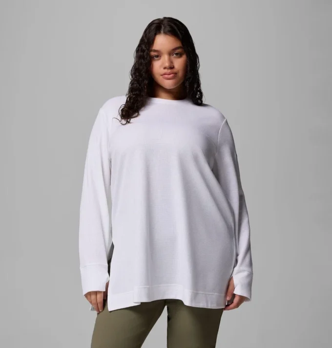 Women Holly Hideaway™ Waffle Tunic – Plus Size