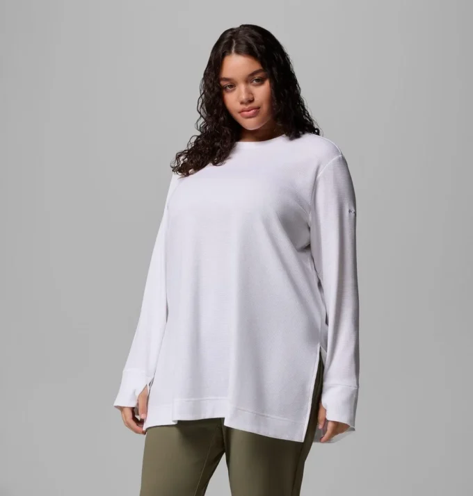 Women Holly Hideaway™ Waffle Tunic – Plus Size
