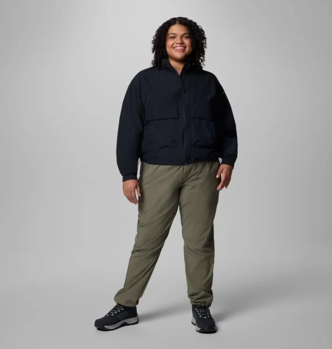 Women Paracutie™ Cropped Cargo Windbreaker – Plus Size Women Paracutie™ Cropped Cargo Windbreaker – Plus Size