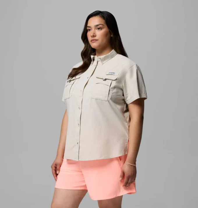 Women PFG Bahama™ Short Sleeve Shirt – Plus Size