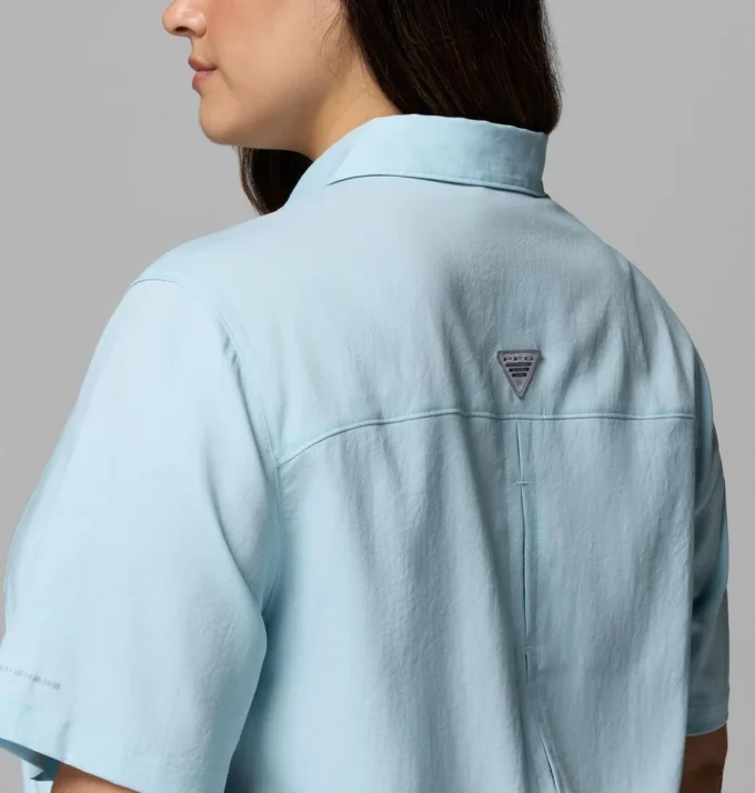 Women PFG Castback™ Woven Short Sleeve – Plus Size Women PFG Castback™ Woven Short Sleeve – Plus Size