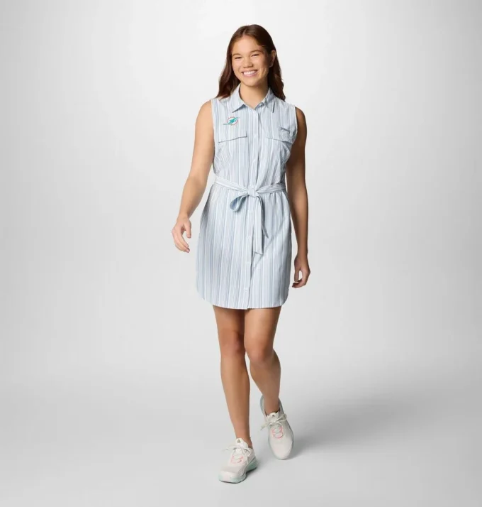 Women PFG Sun Drifter™ Woven Dress II – Miami Dolphins Women PFG Sun Drifter™ Woven Dress II – Miami Dolphins