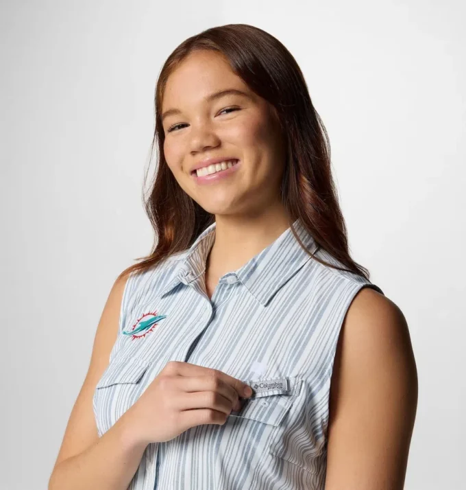 Women PFG Sun Drifter™ Woven Dress II – Miami Dolphins Women PFG Sun Drifter™ Woven Dress II – Miami Dolphins