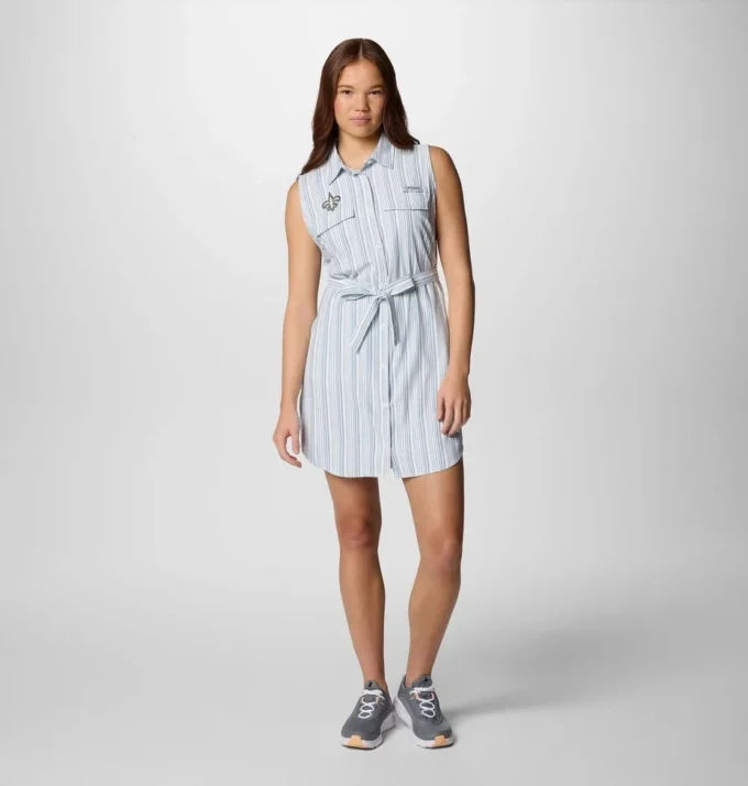 Women PFG Sun Drifter™ Woven Dress II – New Orleans Saints