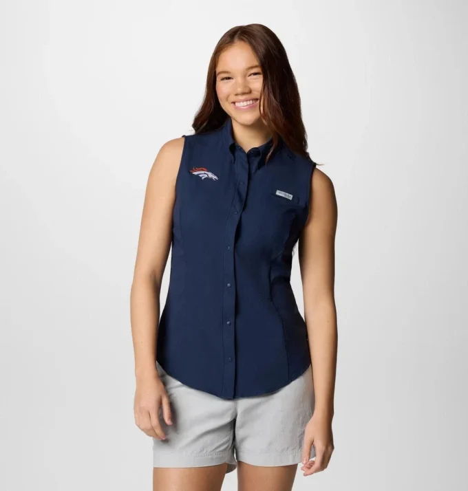 Women PFG Tamiami™ Sleeveless Shirt – Denver Broncos Women PFG Tamiami™ Sleeveless Shirt – Denver Broncos