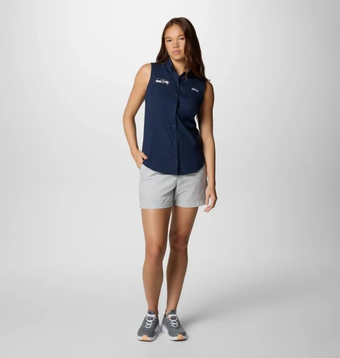 Women PFG Tamiami™ Sleeveless Shirt – Seattle Seahawks Women PFG Tamiami™ Sleeveless Shirt – Seattle Seahawks